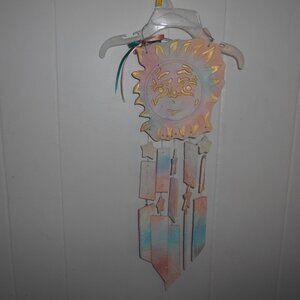 Sun Faced Ceramic Wind Chimes
